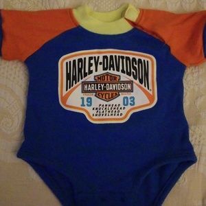 Short sleeve Harley-Davidson onesie